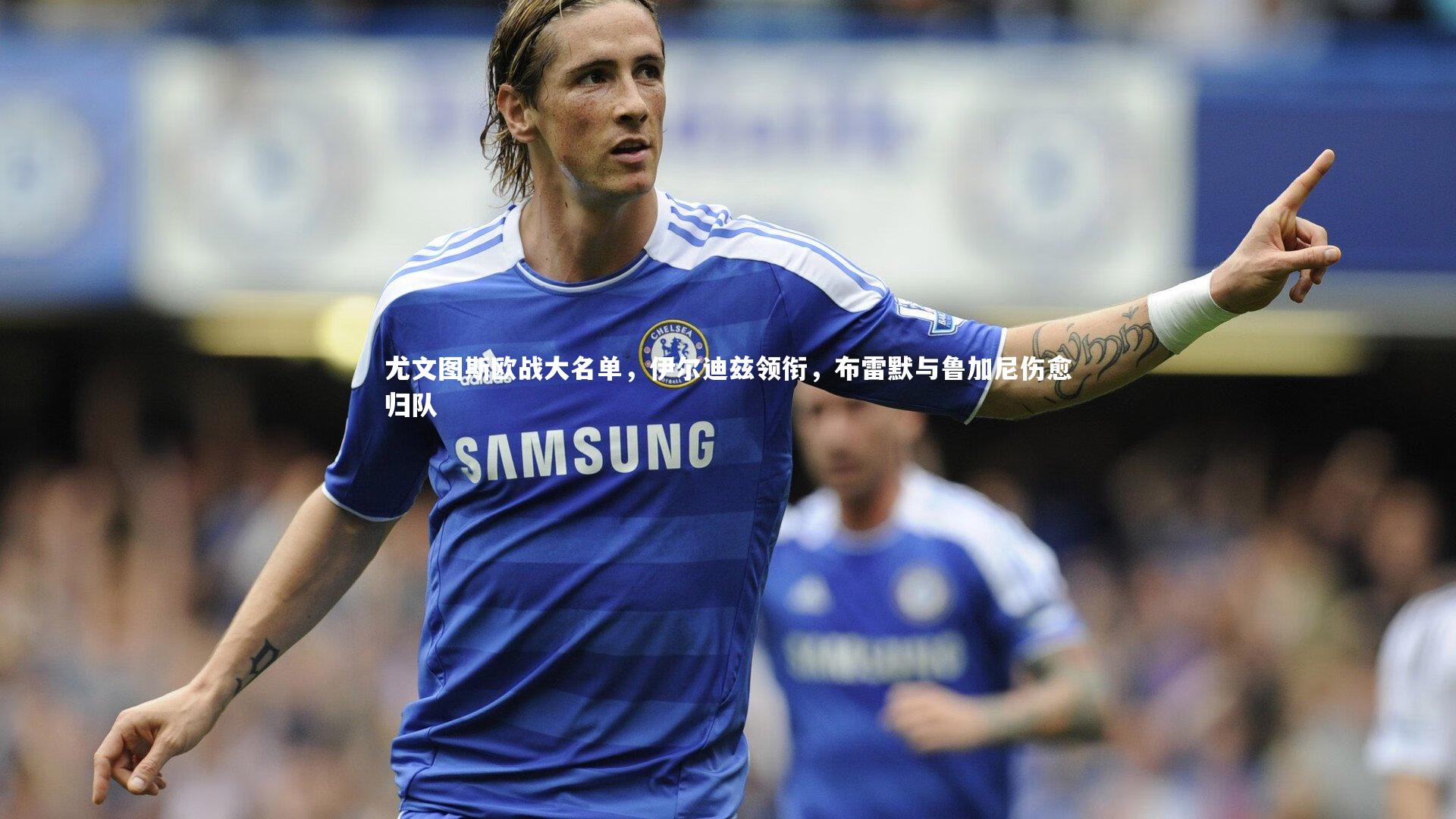 尤文图斯欧战大名单，伊尔迪兹领衔，布雷默与鲁加尼伤愈归队